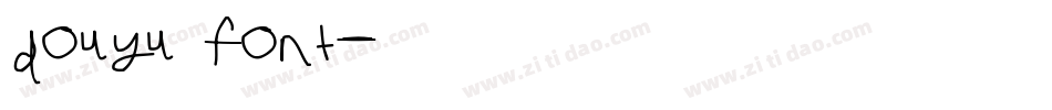 douyu font字体转换